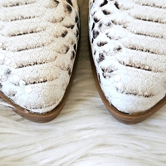 Cato Faux Snakeskin Slingback Pointed Toe Heels - Picture 5 of 9